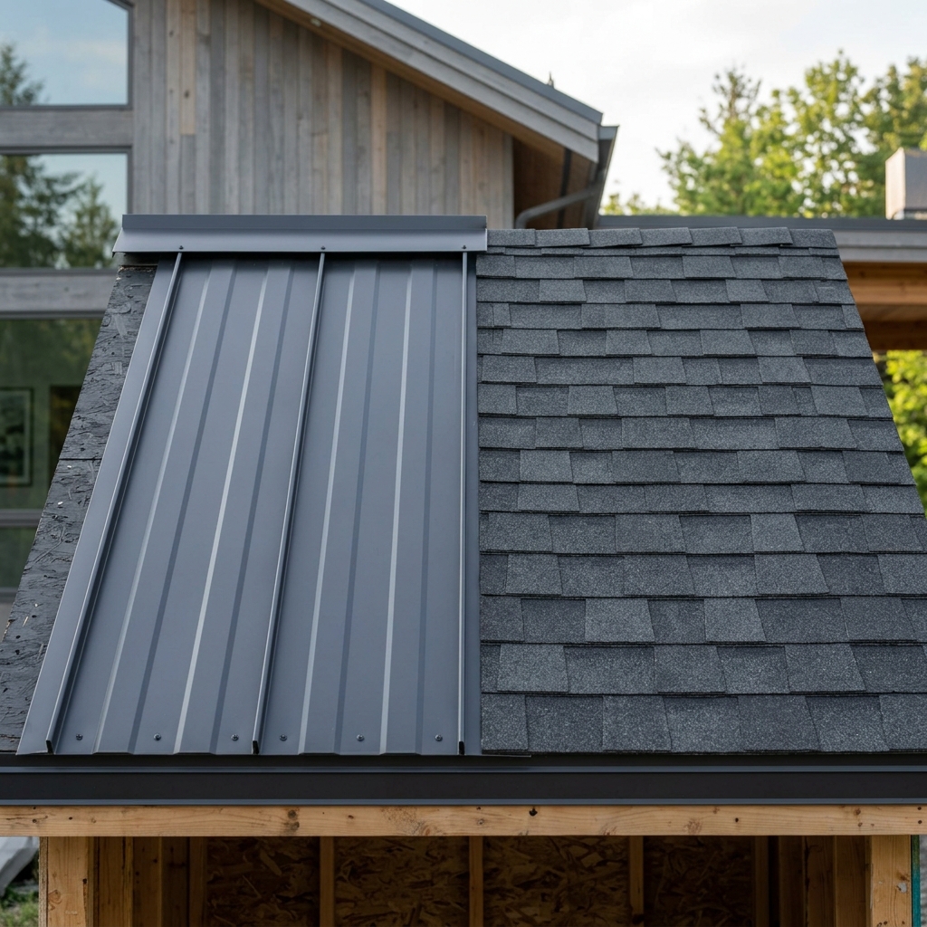 Asphalt Shingles vs. Metal vs. Flat Membrane